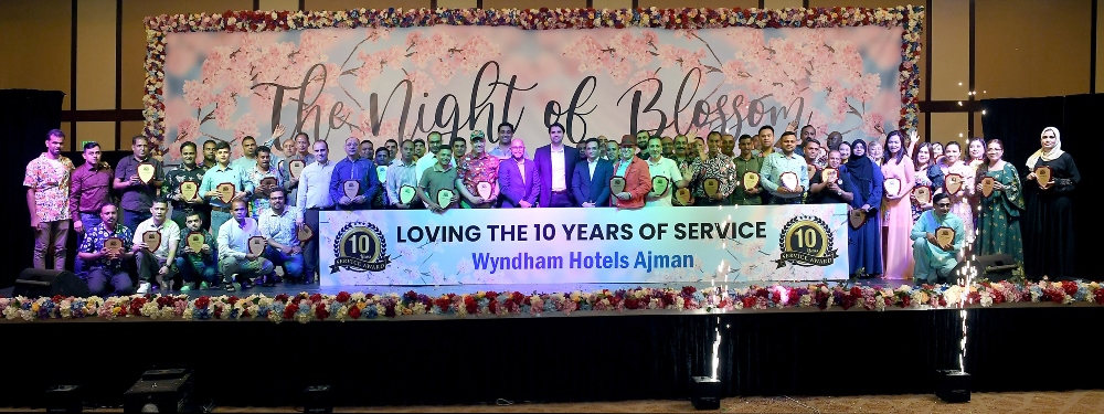 Wyndham Hotels Ajman honours 10 years of Service